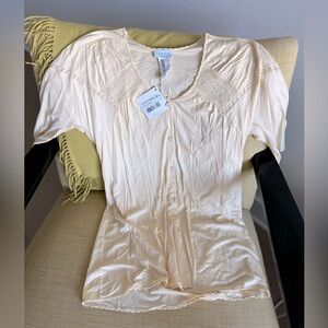Brand-new La Perla top, light yellow, size S, made in Italy, rayon